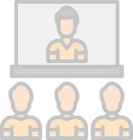 Video Conference Vector Icon Design