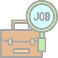 Job Search Vector Icon Design