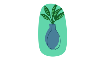 elemento decorativo de ornamento de folha estética png