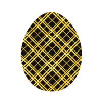 ovo de páscoa decorado preto dourado png