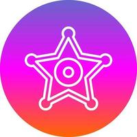 Sheriff Badge Vector Icon Design