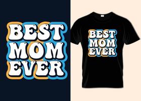 diseño de camiseta feliz día de la madre vector