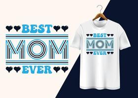 diseño de camiseta feliz día de la madre vector