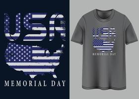 Happy Memorial day Typography T-shirt design vector