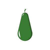 Avocado flat illustration. Vector avocado sketch,