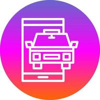 Taxi Vector Icon Design