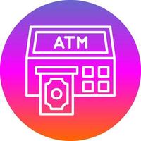 Atm Machine Vector Icon Design