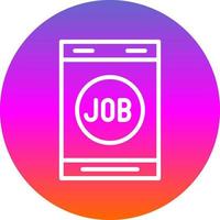 Job Search Vector Icon Design