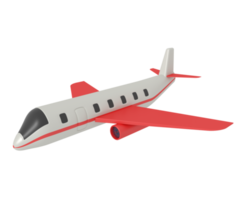 3d ilustración de transporte en avión png