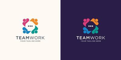 Abstract people vector design represents teamwork, diversity, signs and symbols. Premium Vector