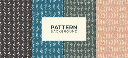 pattern background flower logo premium vector