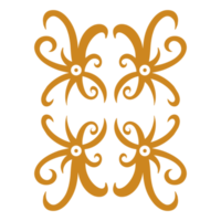 typical Kalimantan batik motifs png