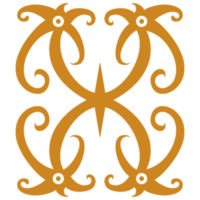 motivos típicos de kalimantan batik png