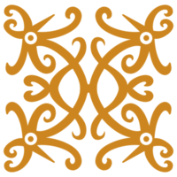 typical Kalimantan batik motifs png