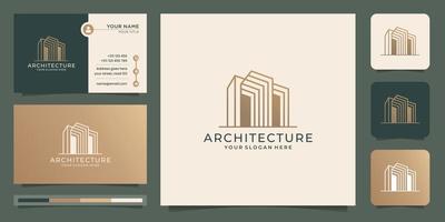 plantilla de diseños de torres de arquitectura moderna, concepto de diseños de logotipos de construcción avanzada.vector premium vector