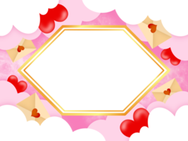 Valentine Love Frame Background png