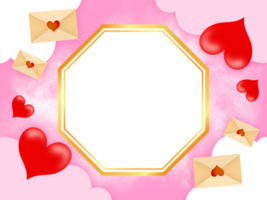 Valentine Day Frame Background png