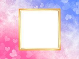 Valentine Square Frame Background png