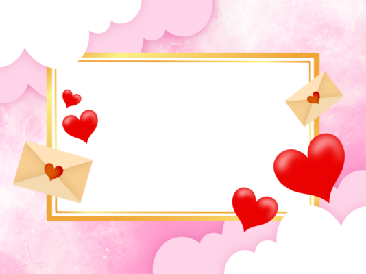 Valentine Frame Background 16583175 PNG