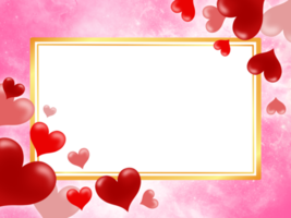 Valentine Love Frame Background png