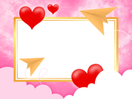 Valentine Love Frame Background png