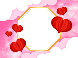 Valentine Frame Background png