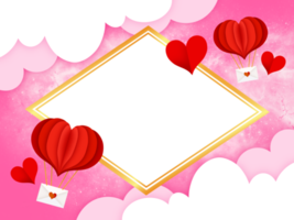 Valentine Frame Background 16583175 PNG