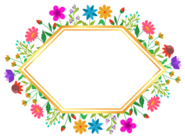 Summer Flower Frame Background png