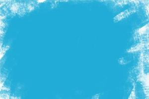 Blue background with paint strokes on canvas vector