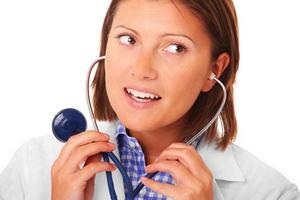 Doctor with stethoscope photo