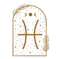 zodiaco cartello illustrazione. astrologia. estetico stile. png