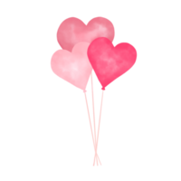 ballons roses. Saint Valentin. coeur de ballon saint valentin. symbole de la Saint-Valentin. png