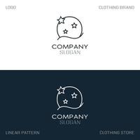 Logo template, premium clothing logo vector