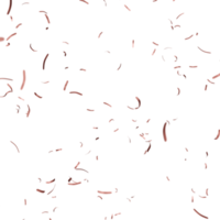 Confetti no background 3d illustration png