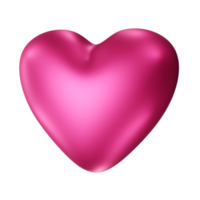 rosa cuore icona 3d illustrazione png