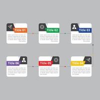 Infographic element presentation banner, flowchart steps label, data visualization info graphics design vector