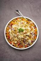 Cheese Bhel is an indian street food photo