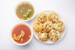 Cheese panipuri or puchka photo