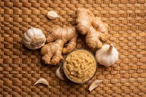 Ginger garlic paste photo