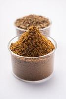 Jeera powder indian spice photo