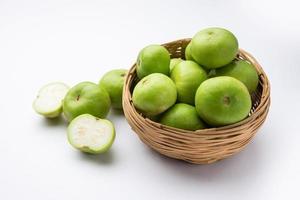 Raw Tinda, tinde also called dhemse, Apple Gourd, Baby Pumpkin, Indian Squash Round Melon photo