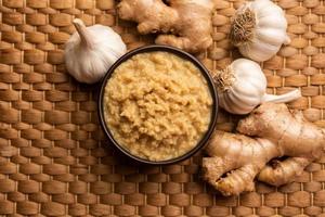 Ginger garlic paste photo