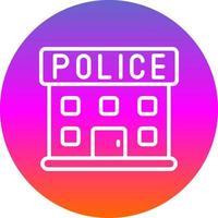 Police Station Vector Icon Design