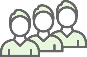 Queue Vector Icon Design