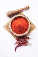 Red Chilli powder or lal mirch dust photo