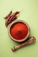 Red Chilli powder or lal mirch dust photo