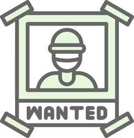 Wanted Vector Icon Design