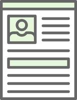 Curriculum Vector Icon Design