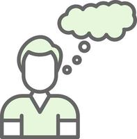 Thinking Vector Icon Design
