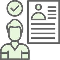 Hired Vector Icon Design